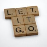 brown wooden blocks with message on a white surface